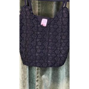 NoBo floral crop top - black